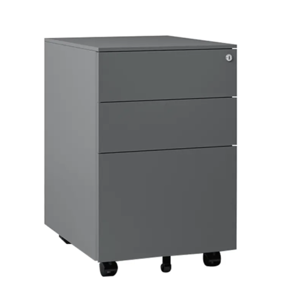 2D1F Steel Mobile Pedestal (Dark Grey)